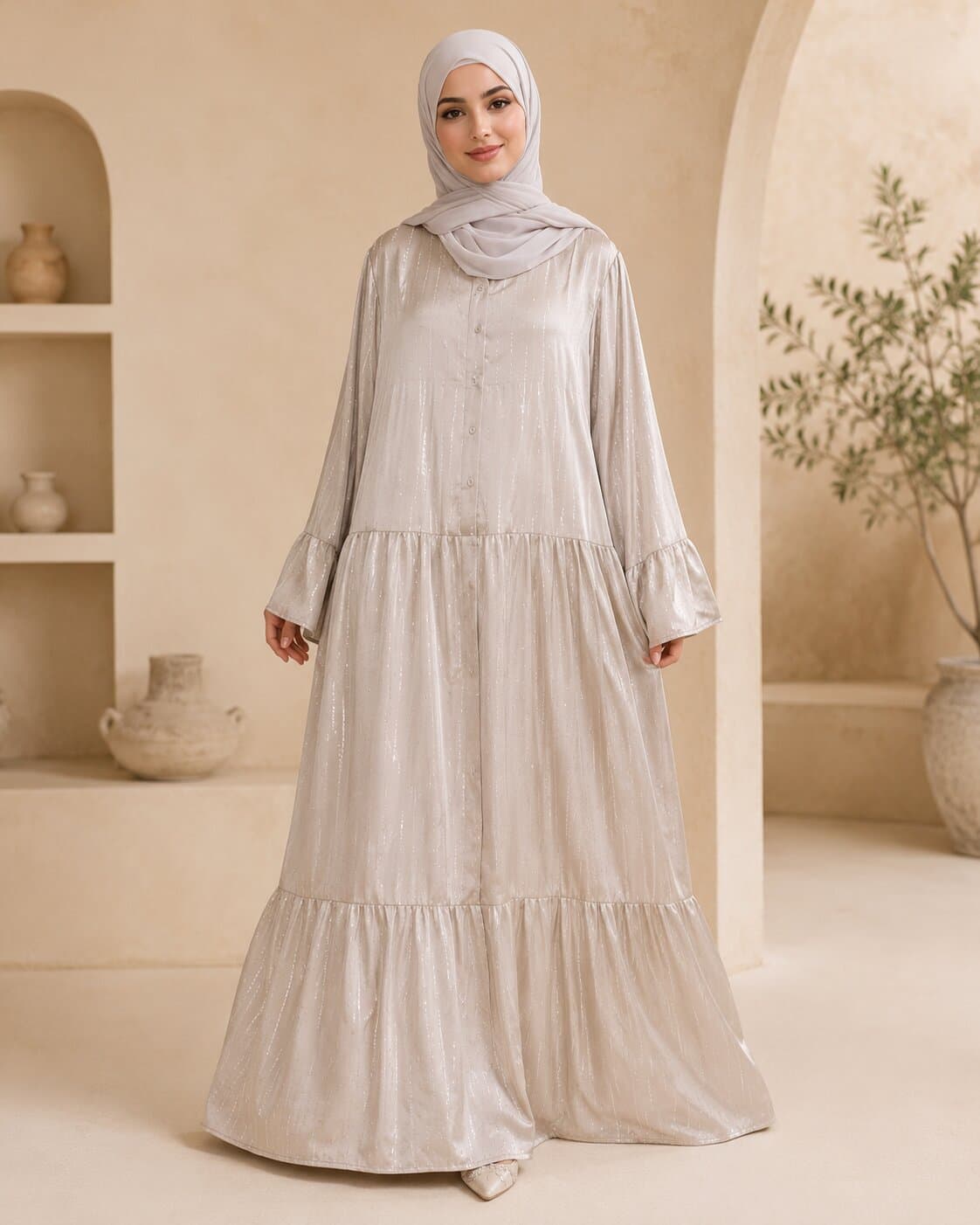 Ensemble abaya et foulard