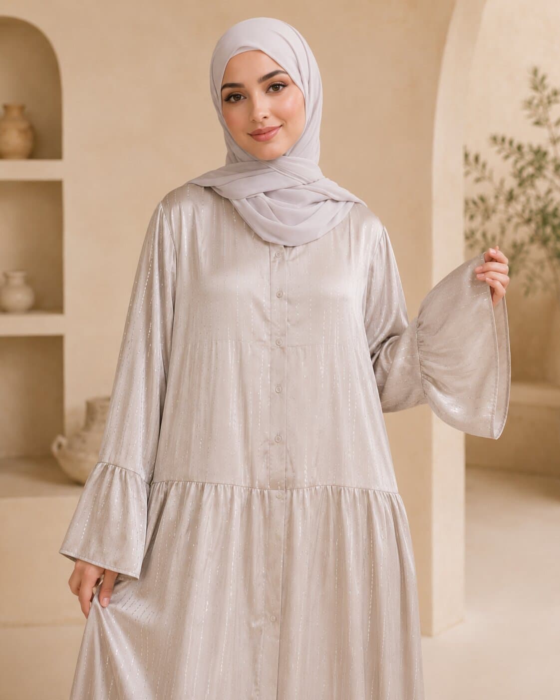 Conjunto de abaya y pañuelo — 3
