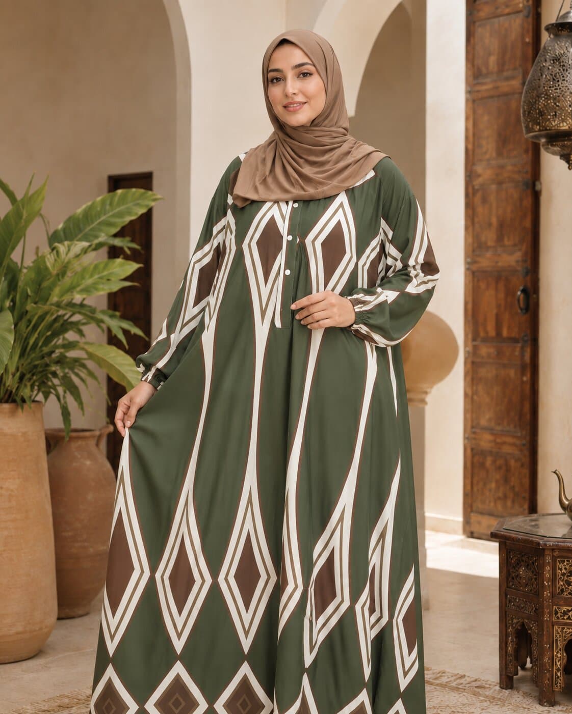 بلوزة كريب بياقة مغلقة — 3
