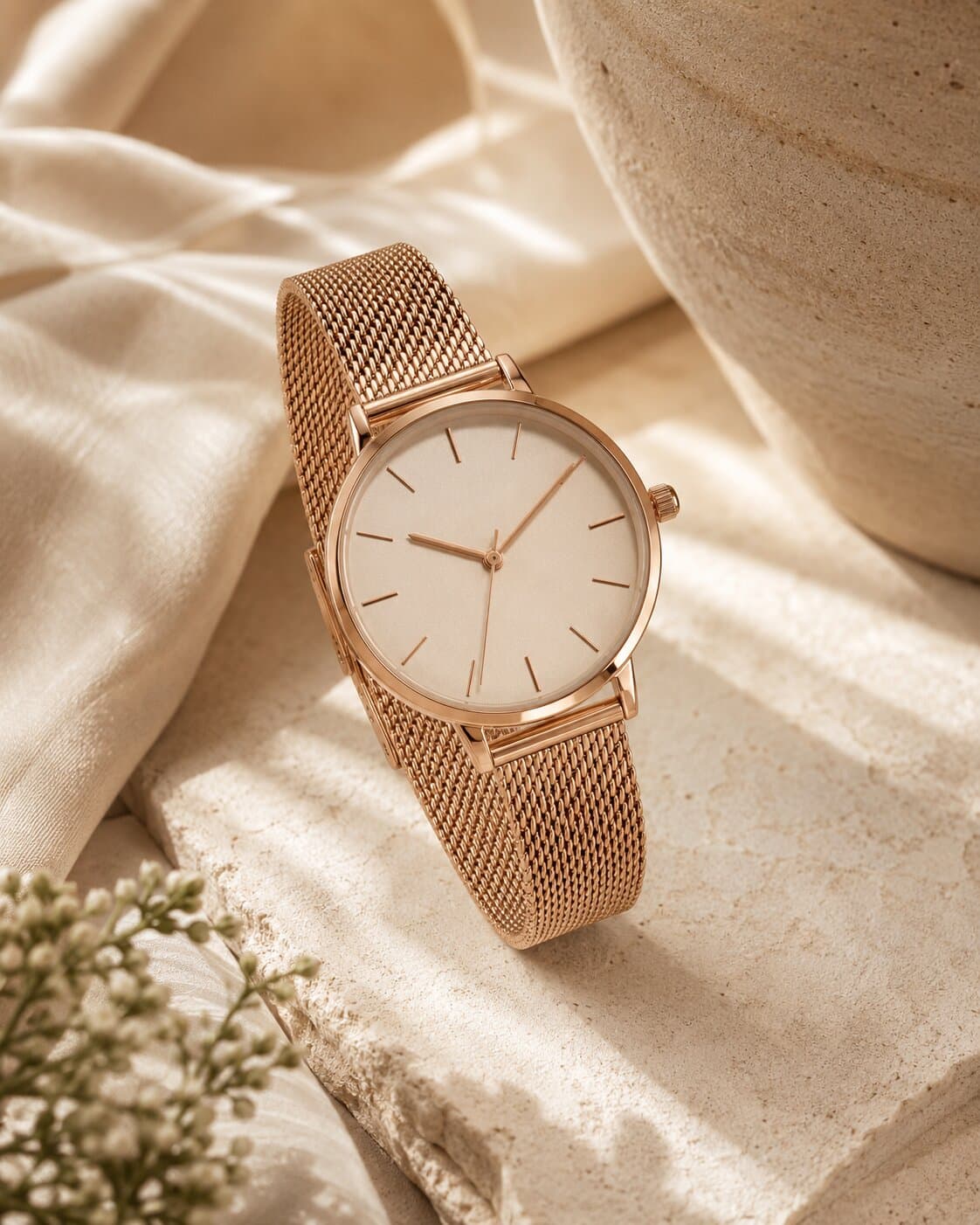Montre classique en cuir